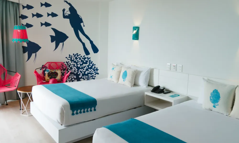 Deluxe Double Room with Partial Sea View Hotel Fontán Ixtapa Deluxe Double Room with Partial Sea View Hotel Fontán Ixtapa